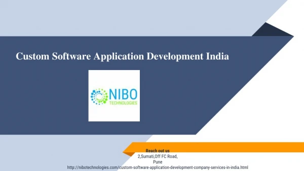 Custom Software Development Services,Custom Software Application Development Services in India - NIBO Technologies