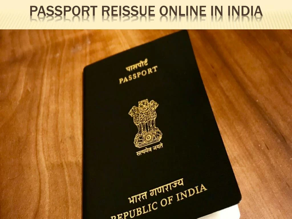 passport reissue online in india