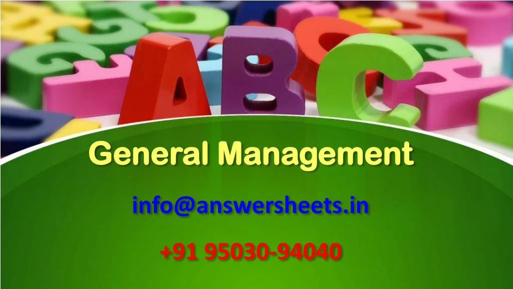 general management info@answersheets in 91 95030 94040