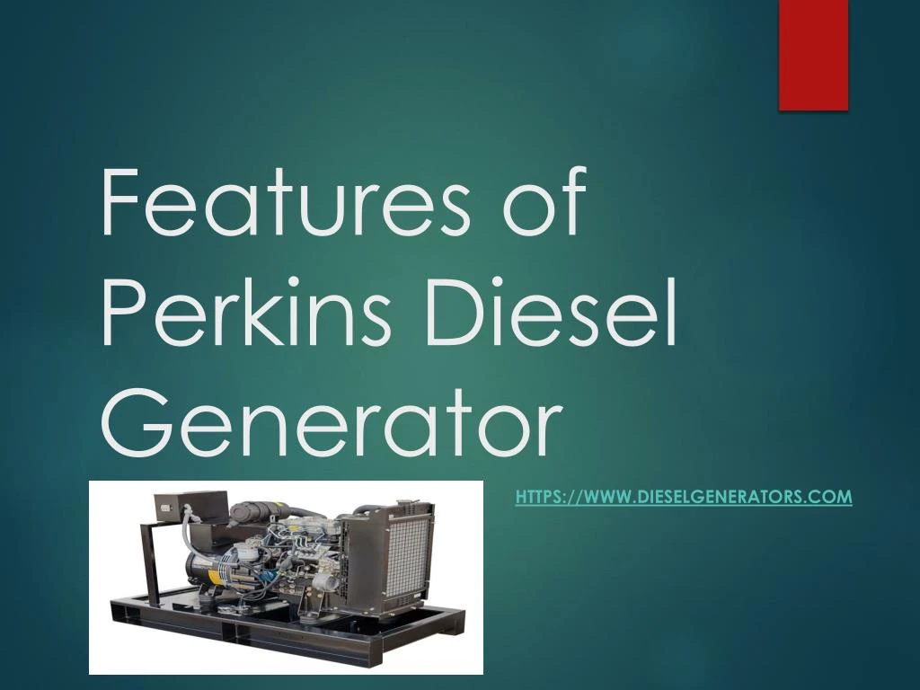 features of perkins diesel generator