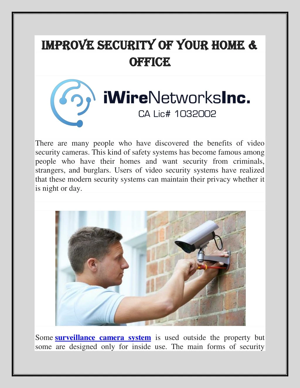 improve security of your home improve security