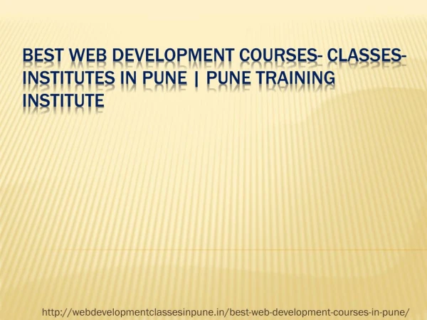 Best Web Development Courses In Pune Fees|Duration | Web Development