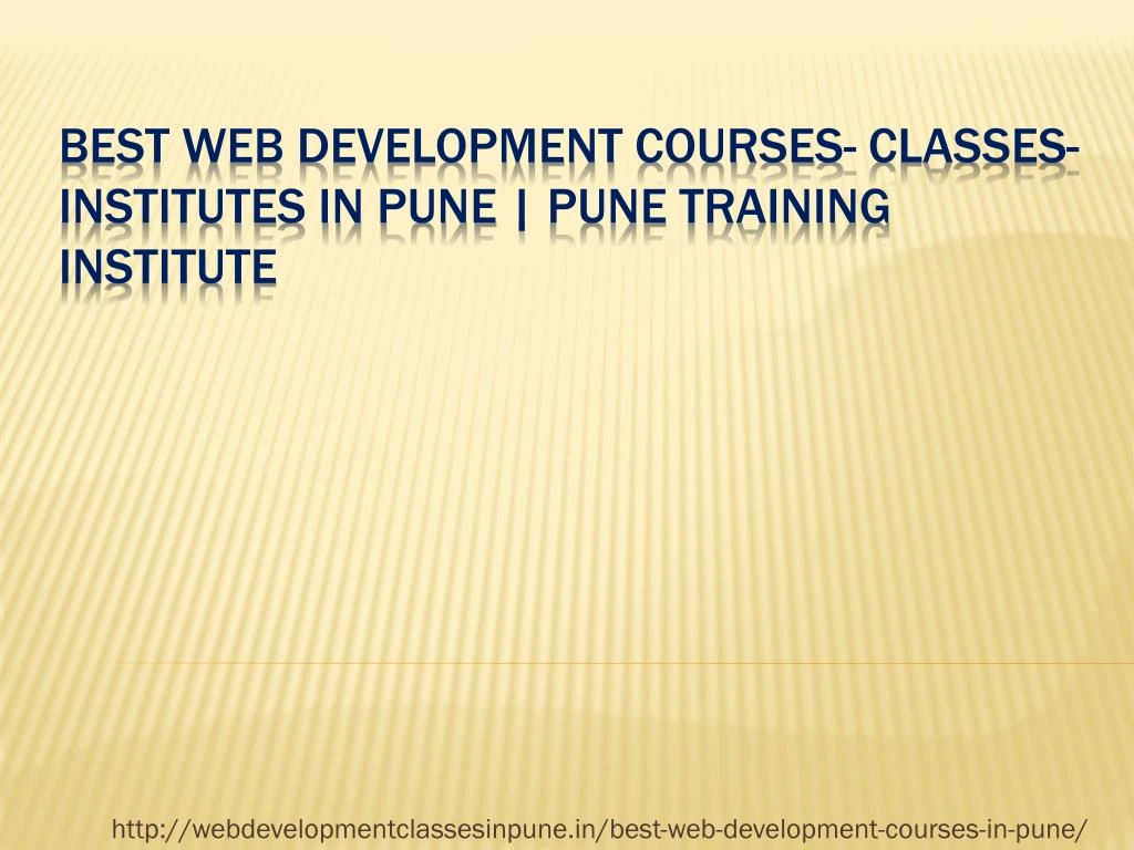 http webdevelopmentclassesinpune in best web development courses in pune