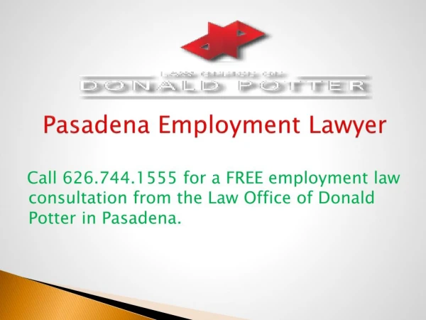Pasadena Employment Lawyer