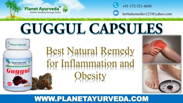 Best Natural Remedy for Inflammation and Obesity - Guggul Capsules