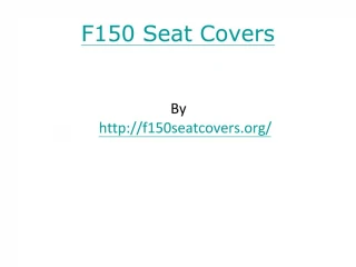 F150 Seat Covers
