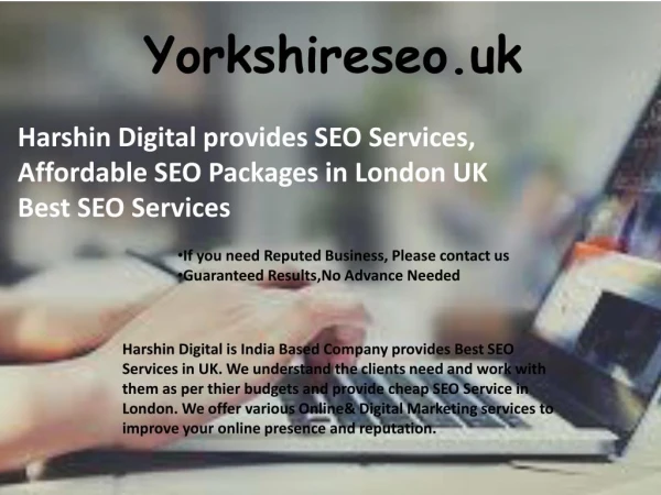 Cheap SEO packages in Nottinghamshire