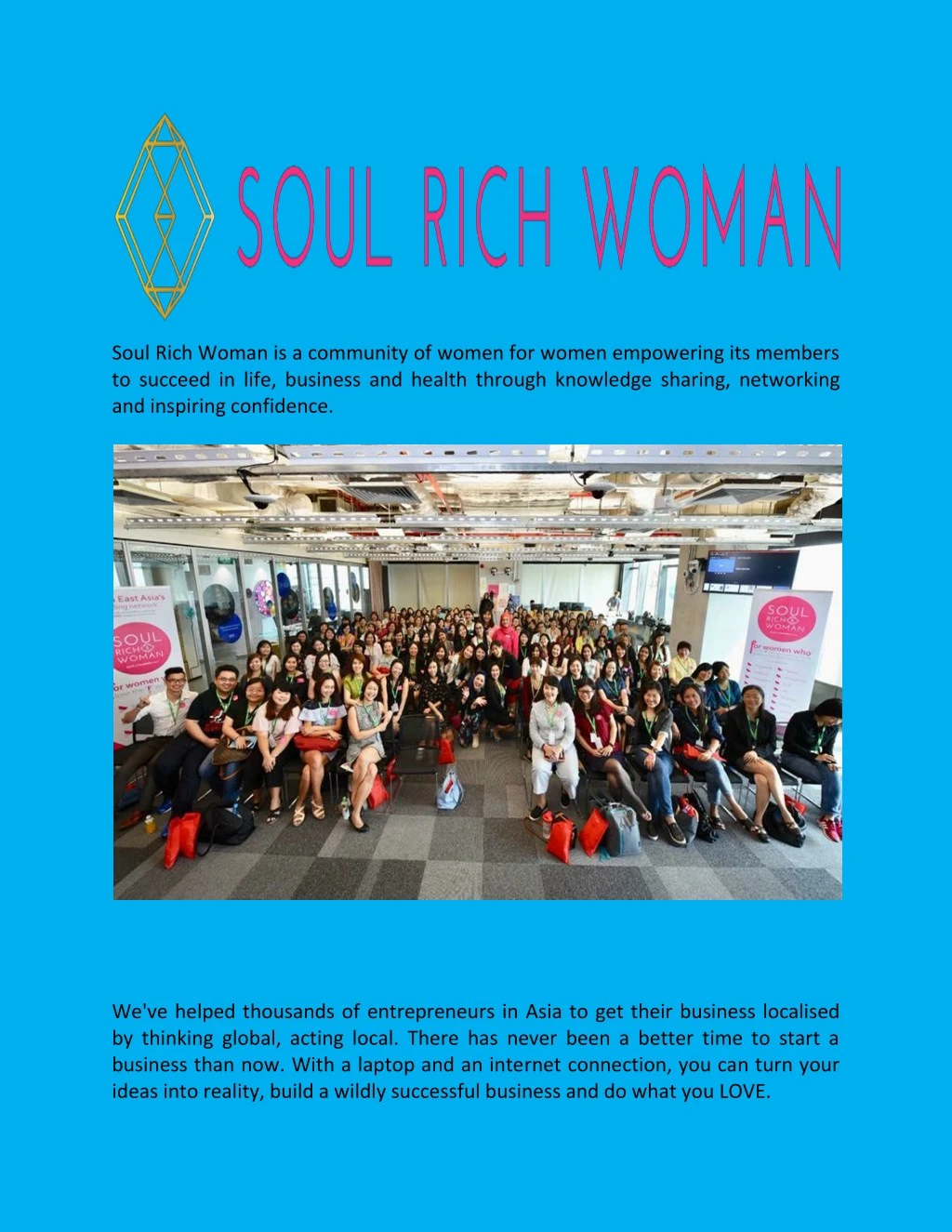 soul rich woman is a community of women for women