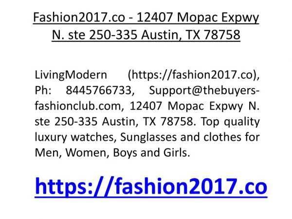 Fashion2017.co - support@thebuyers-fashionclub.com