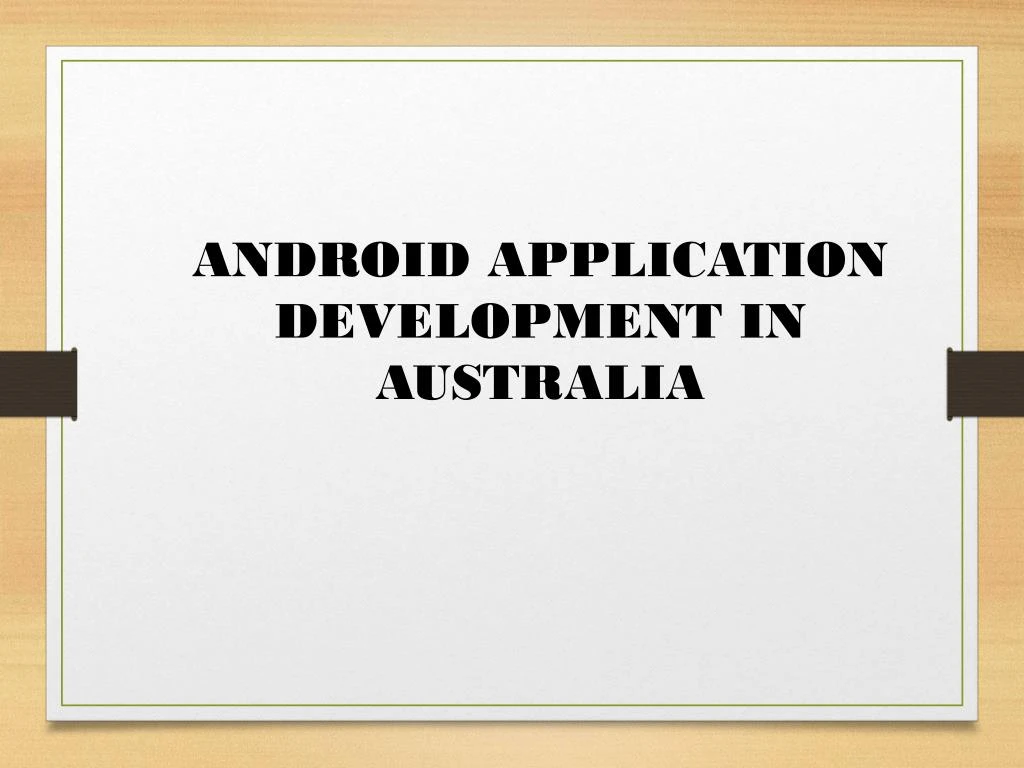 android application development in australia