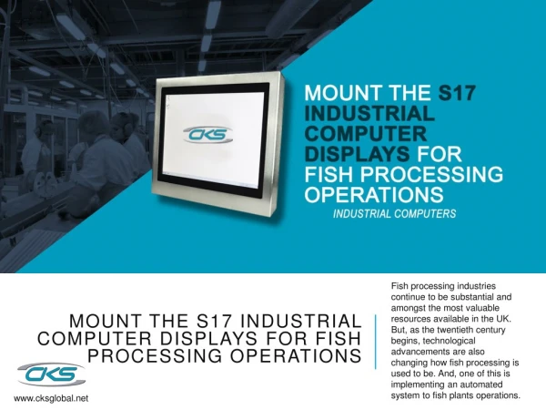 Mount the S17 Industrial Computer Displays for Fish Processing Operations