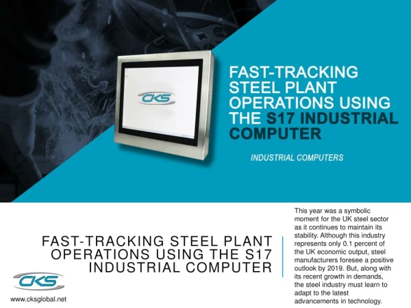 Fast-Tracking Steel Plant Operations Using the S17 Industrial Computer