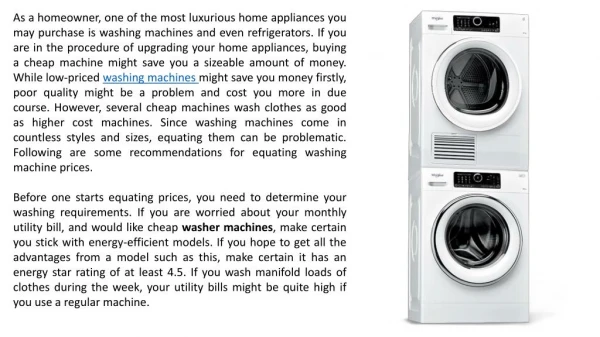 Buy whirlpool washing machines