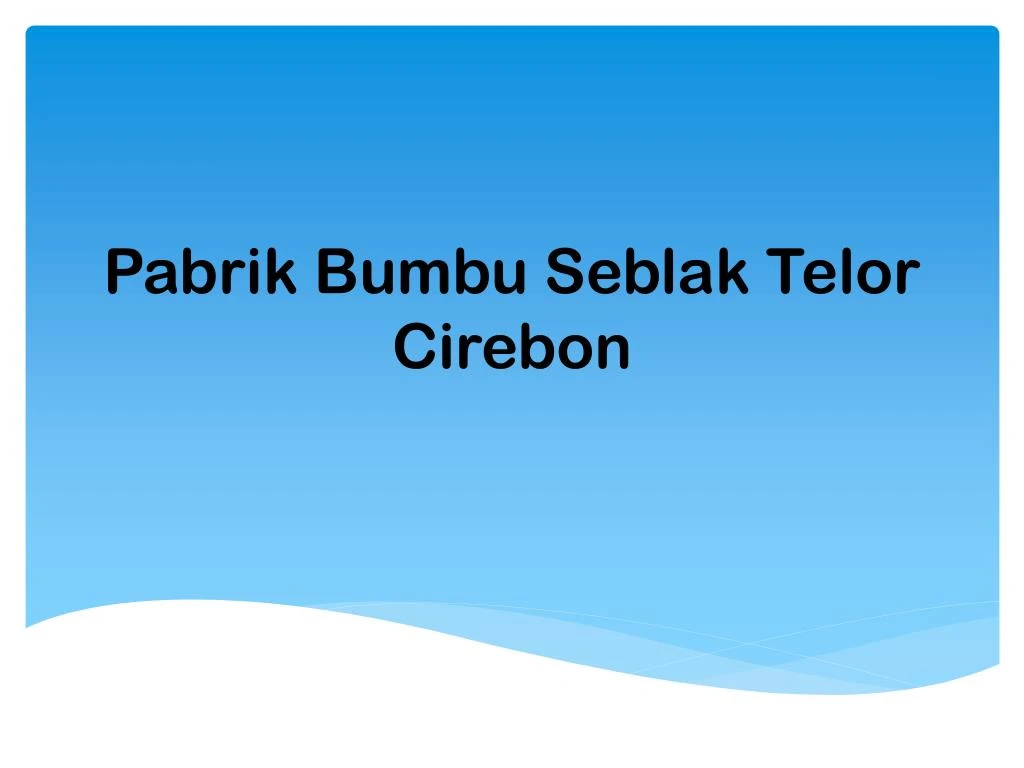 pabrik bumbu seblak telor cirebon