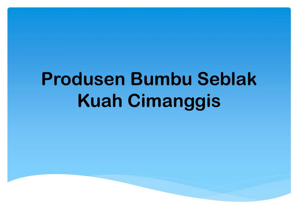 produsen bumbu seblak kuah cimanggis