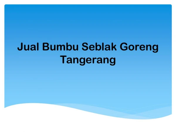 Maknyuss!! 0857.7940.5211, Jual Bumbu Seblak Goreng Tangerang