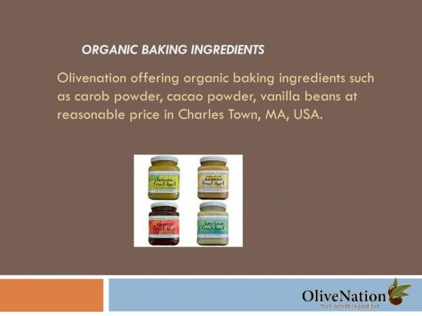 Organic Baking Ingredients