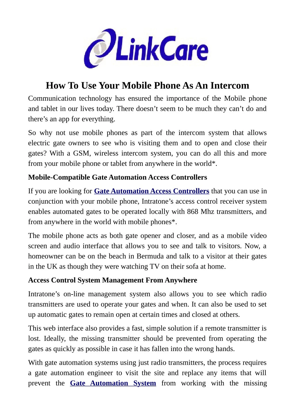 how to use your mobile phone as an intercom