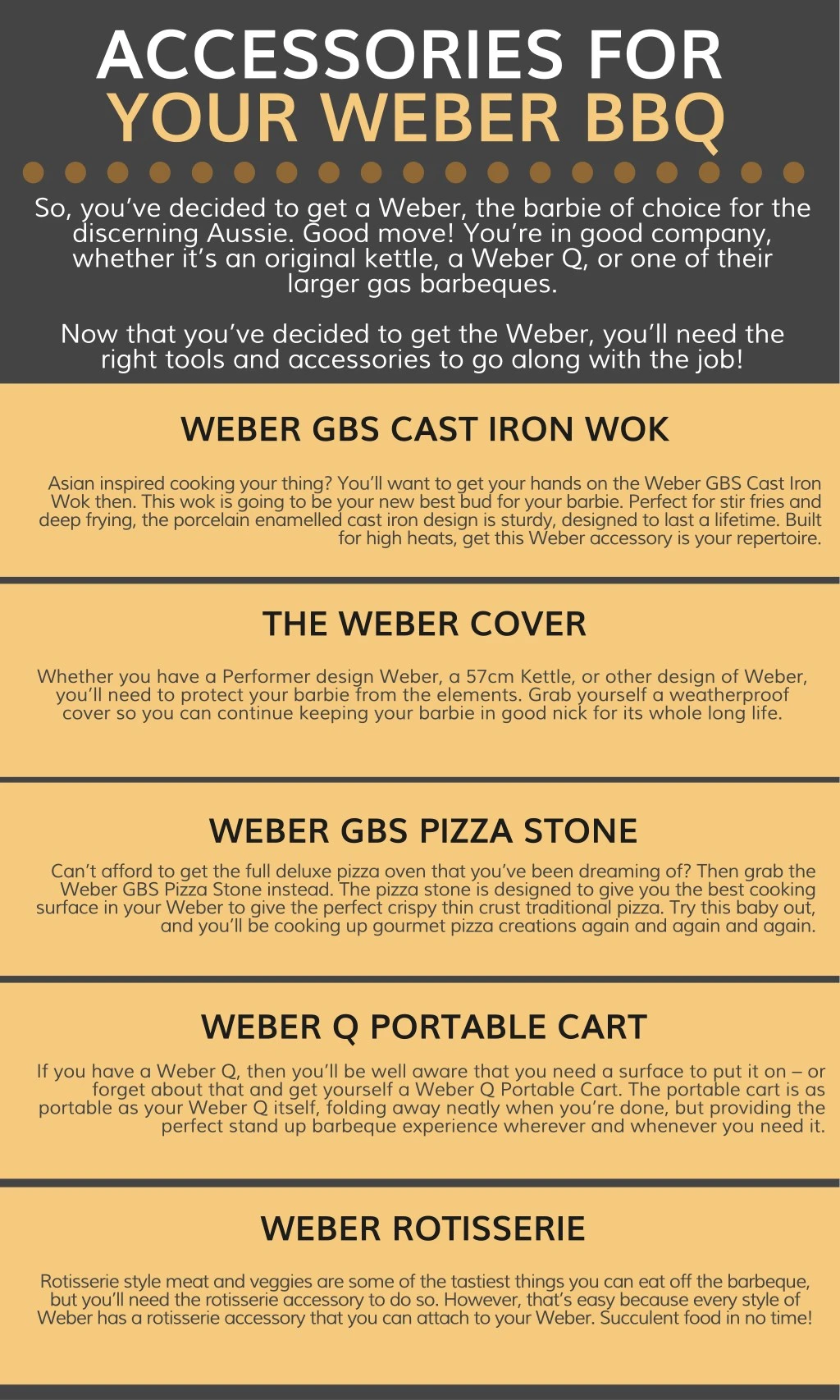 accessories for your weber bbq