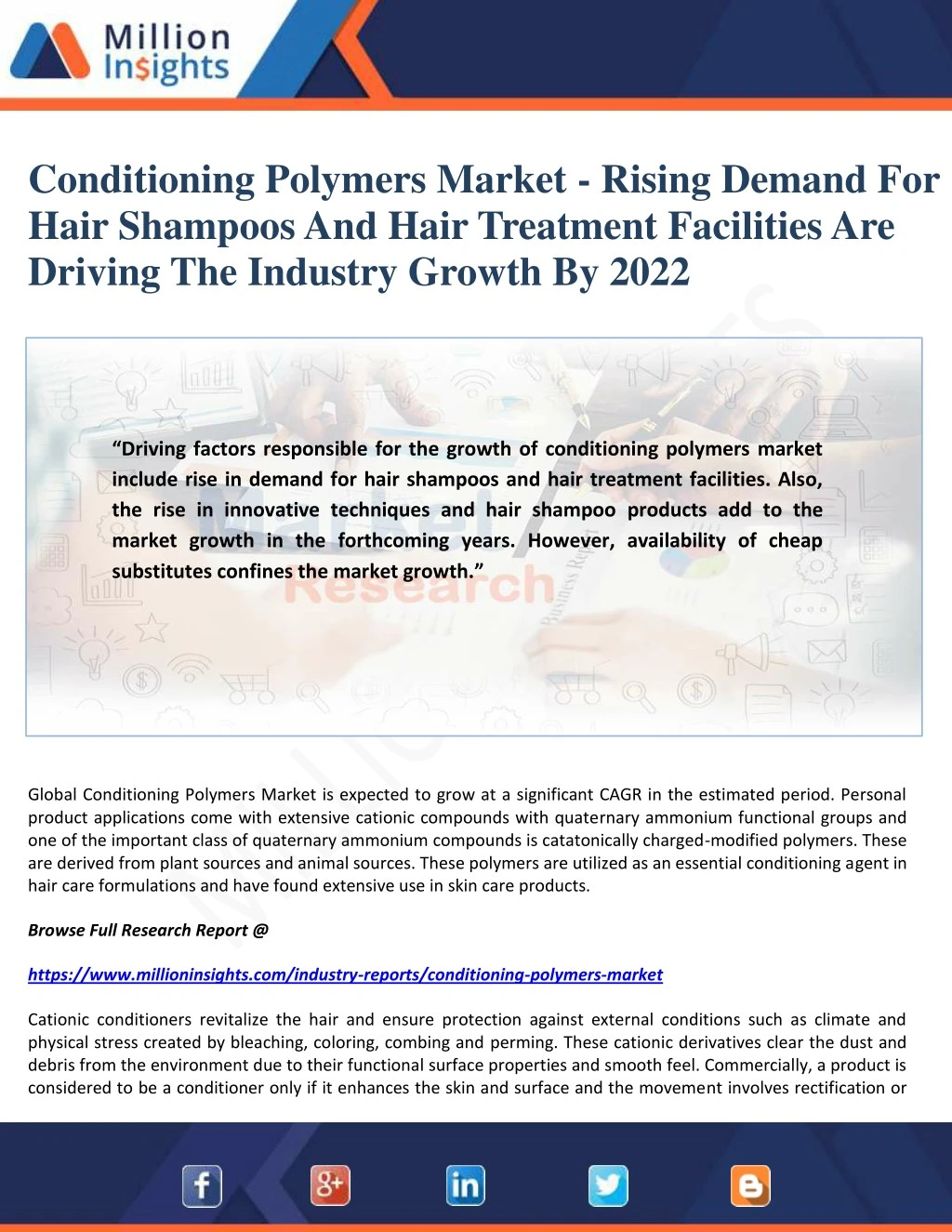 conditioning polymers market rising demand