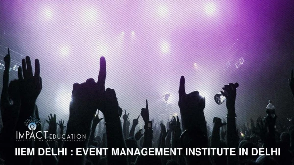 Event Management Courses in India