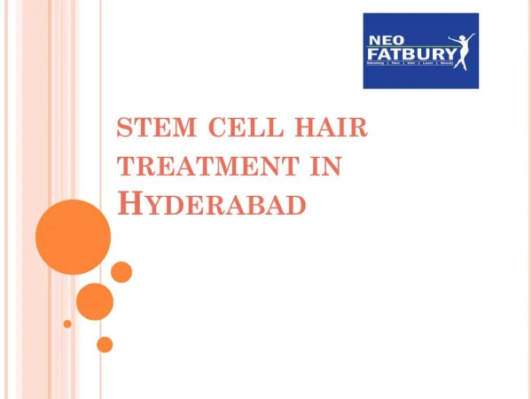 Stem Cell Therapy for Hair | Stem Cell Hair Treatment in Hyderabad