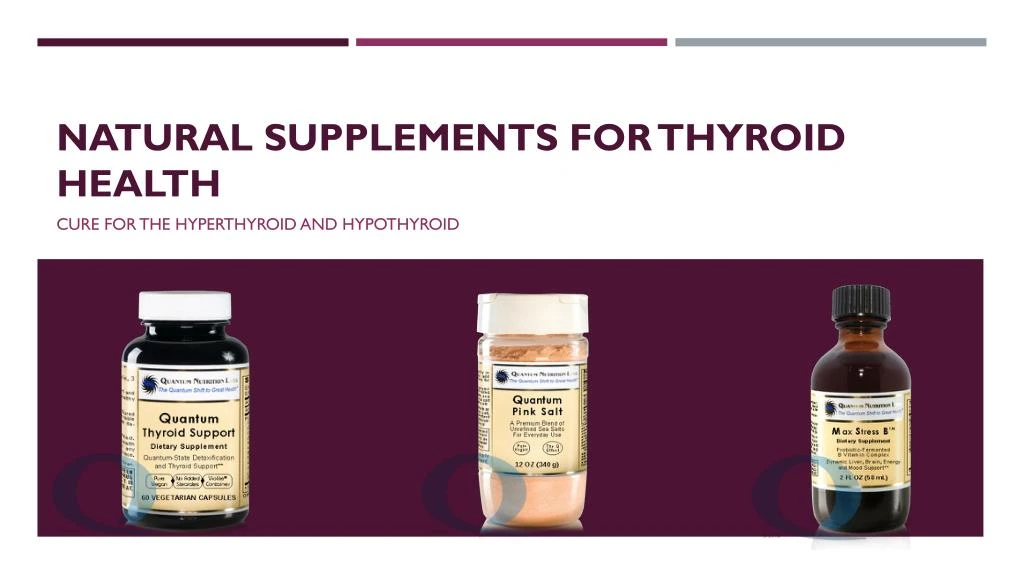natural supplements for thyroid health
