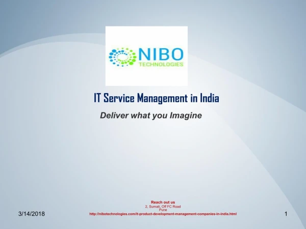 IT Service Management,IT Product Management in India - NIBO Technologies