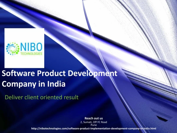 Software Product Development,Software Product Development Company in India - NIBO Technologies