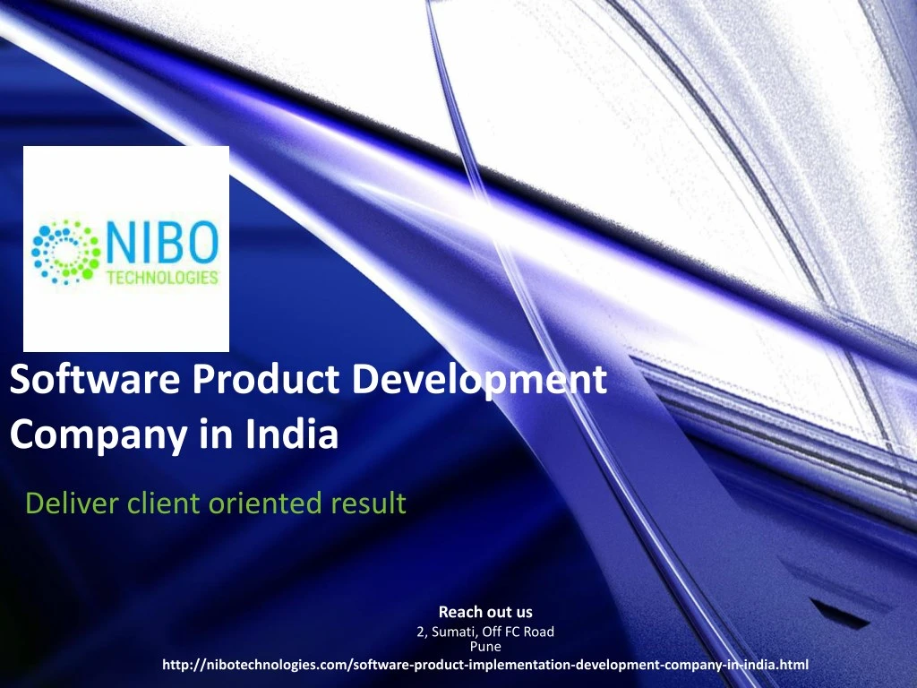 software product development company in india