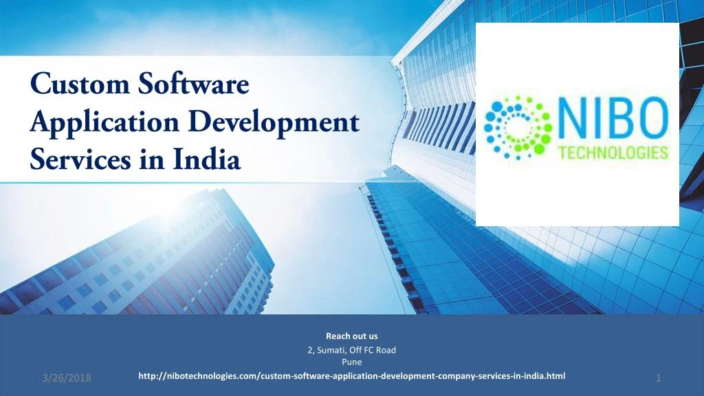 custom software application development services in india