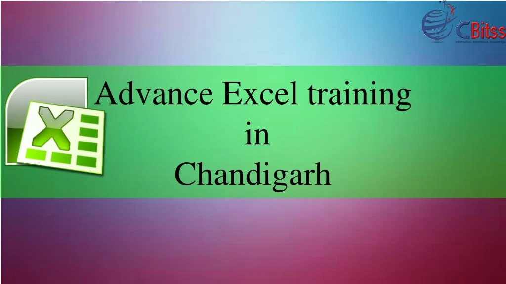 advance excel training in chandigarh