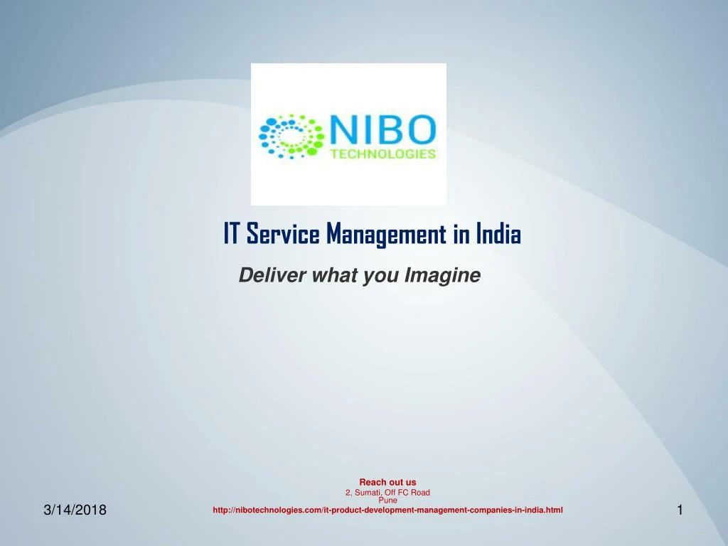 it service management in india