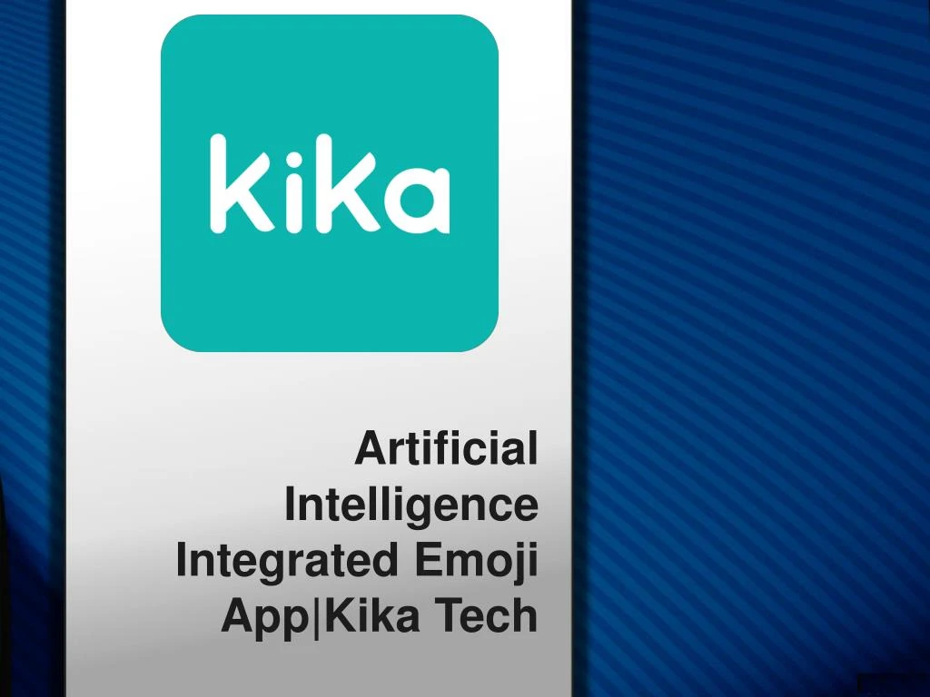 artificial intelligence integrated emoji app kika tech