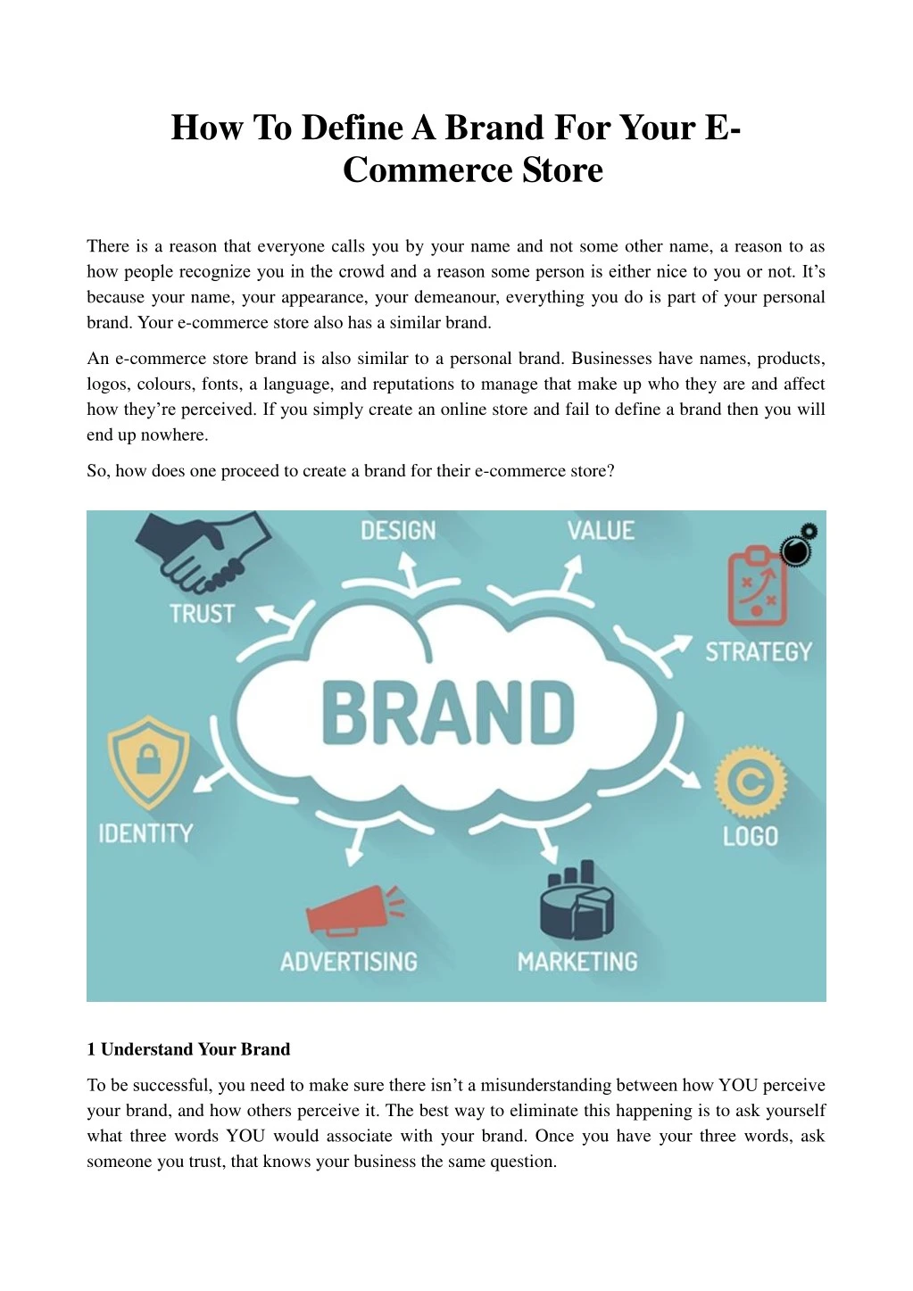 how to define a brand for your e commerce store