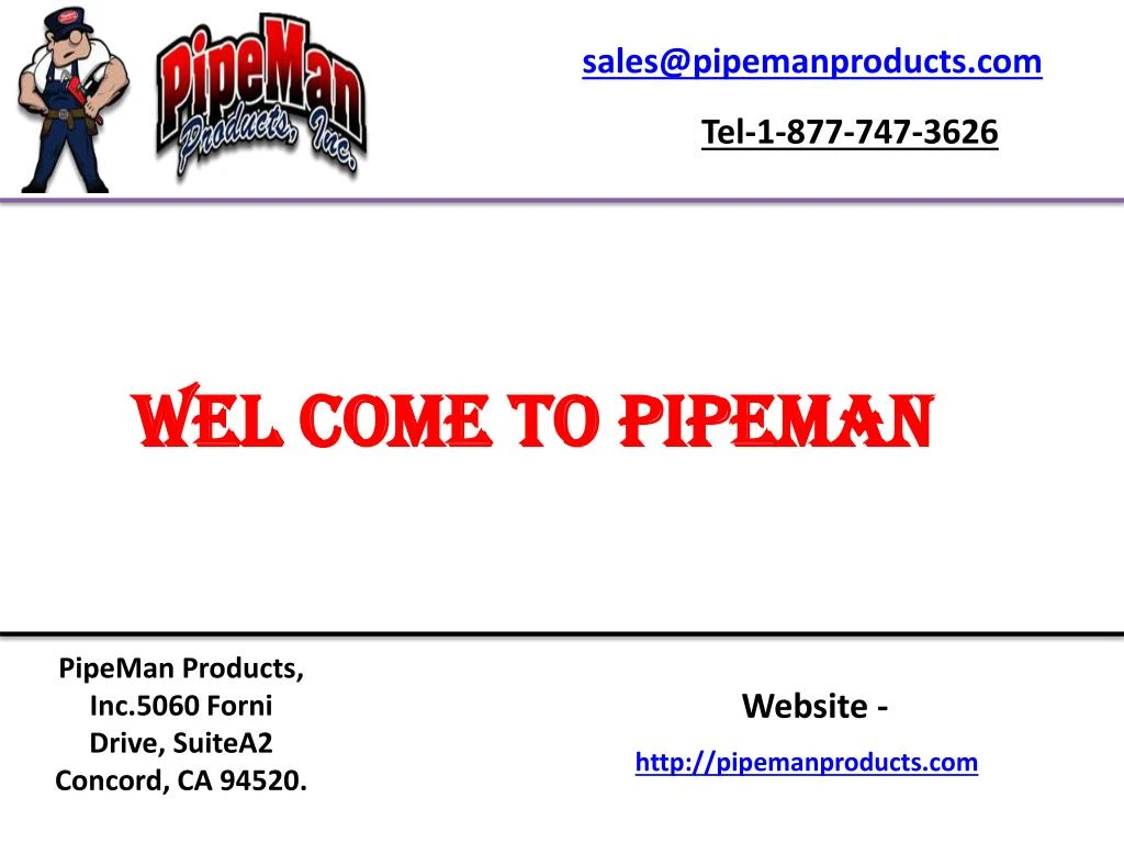 sales@pipemanproducts com