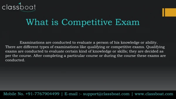 Best competitive exam courses in pune