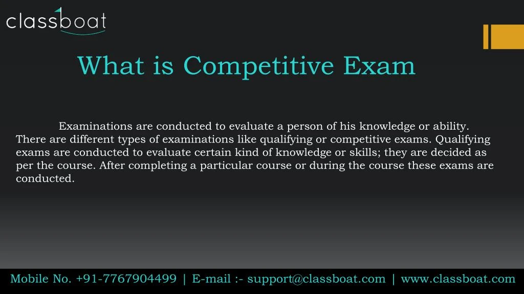 what is competitive exam