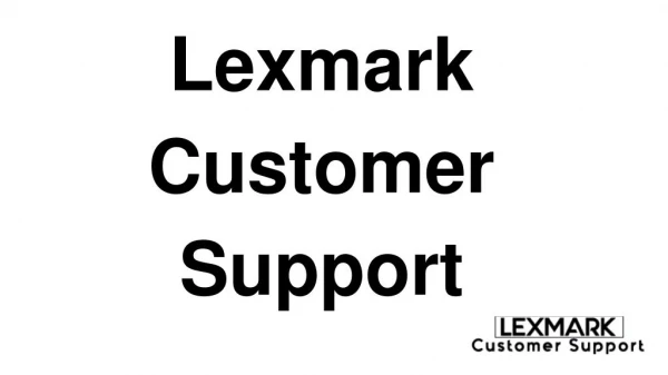 Lexmark Customer Support