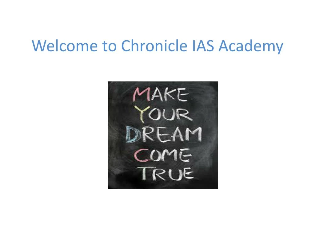 welcome to chronicle ias academy