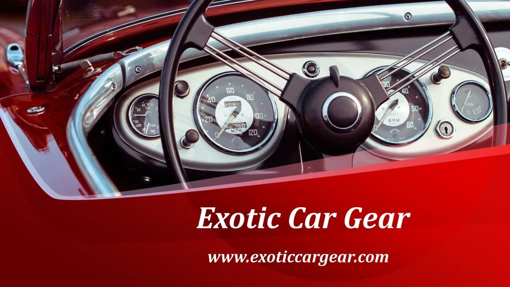 exotic car gear