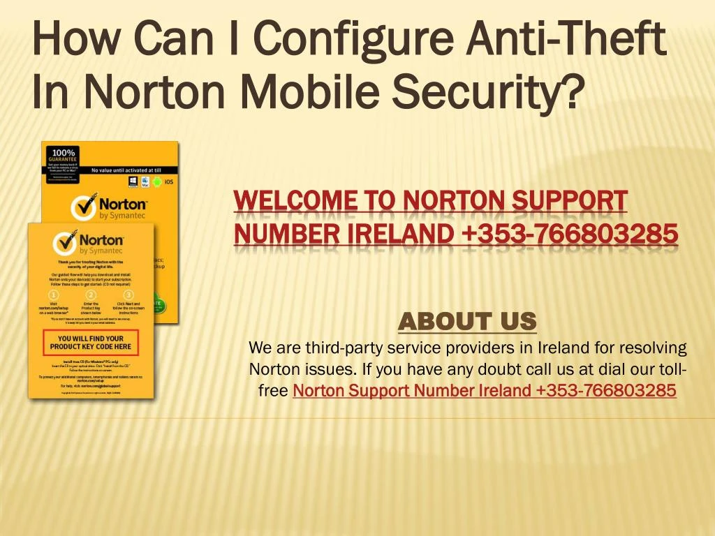 how can i configure anti theft in norton mobile security