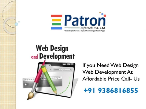 Website Development in Patna | Website Design Company in Patna | Log & Graphic Design Company in Patna - Patron Info Tec