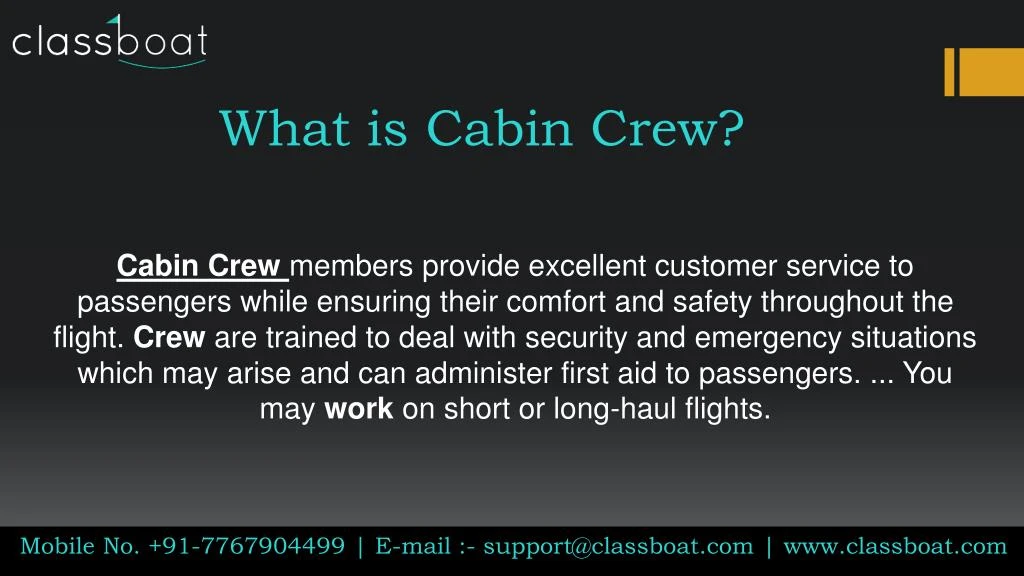 what is cabin crew