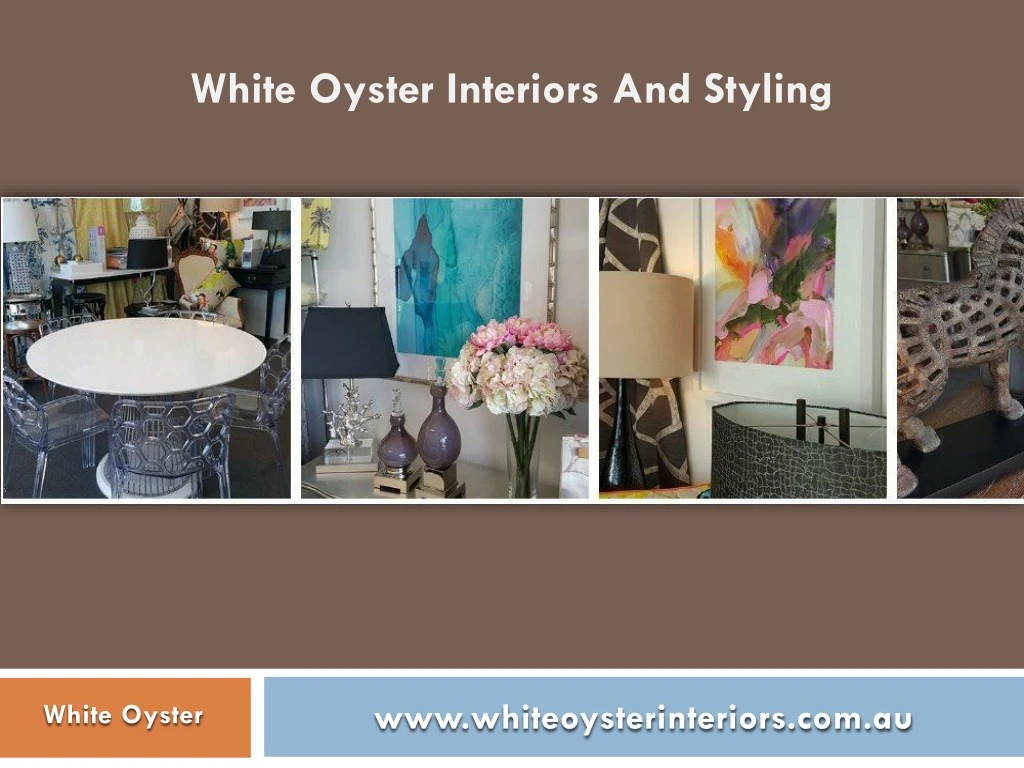 white oyster interiors and styling