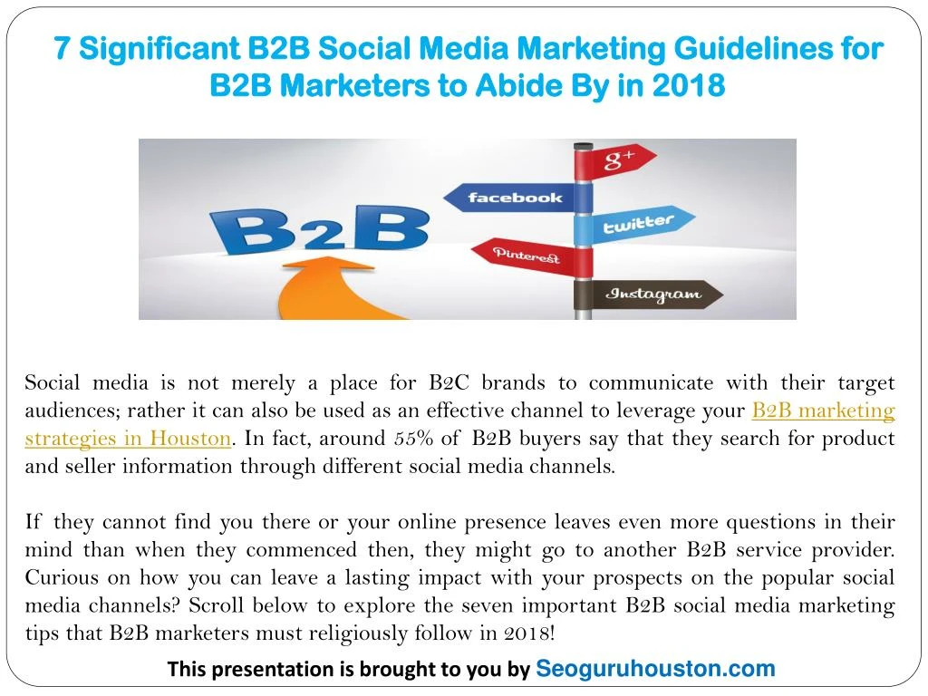 7 significant b2b social media marketing
