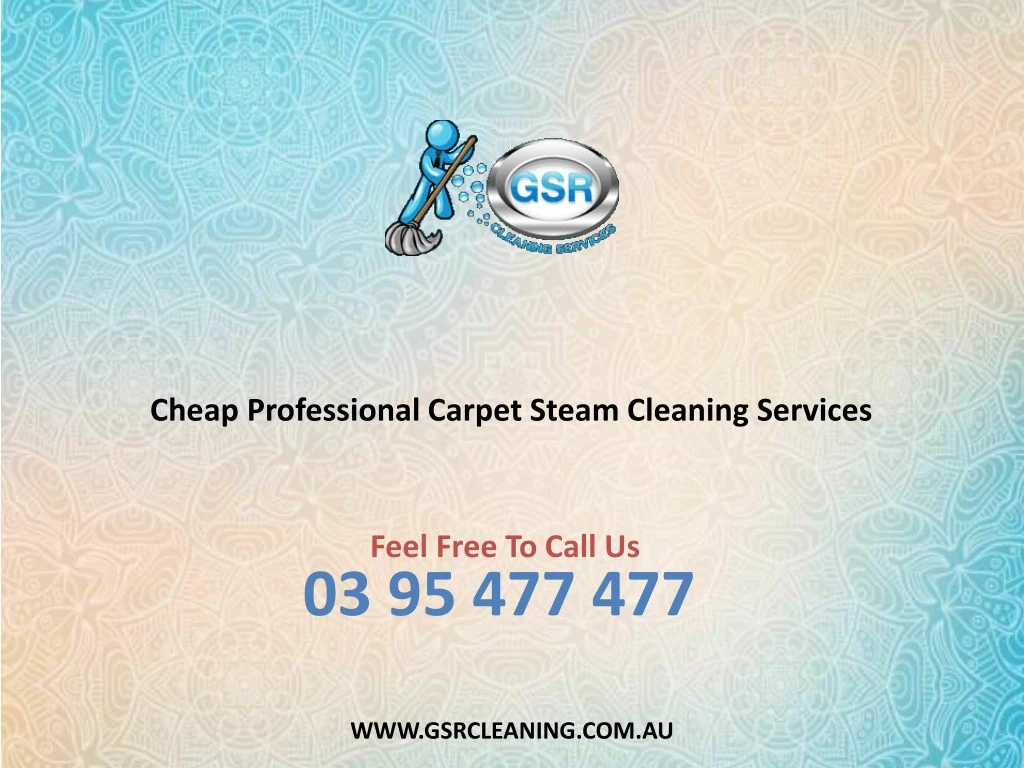 cheap professional carpet steam cleaning services