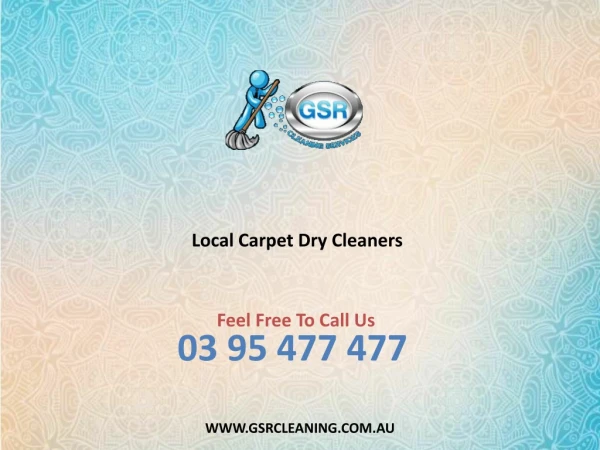 Local Carpet Dry Cleaners - GSR Cleaning Services