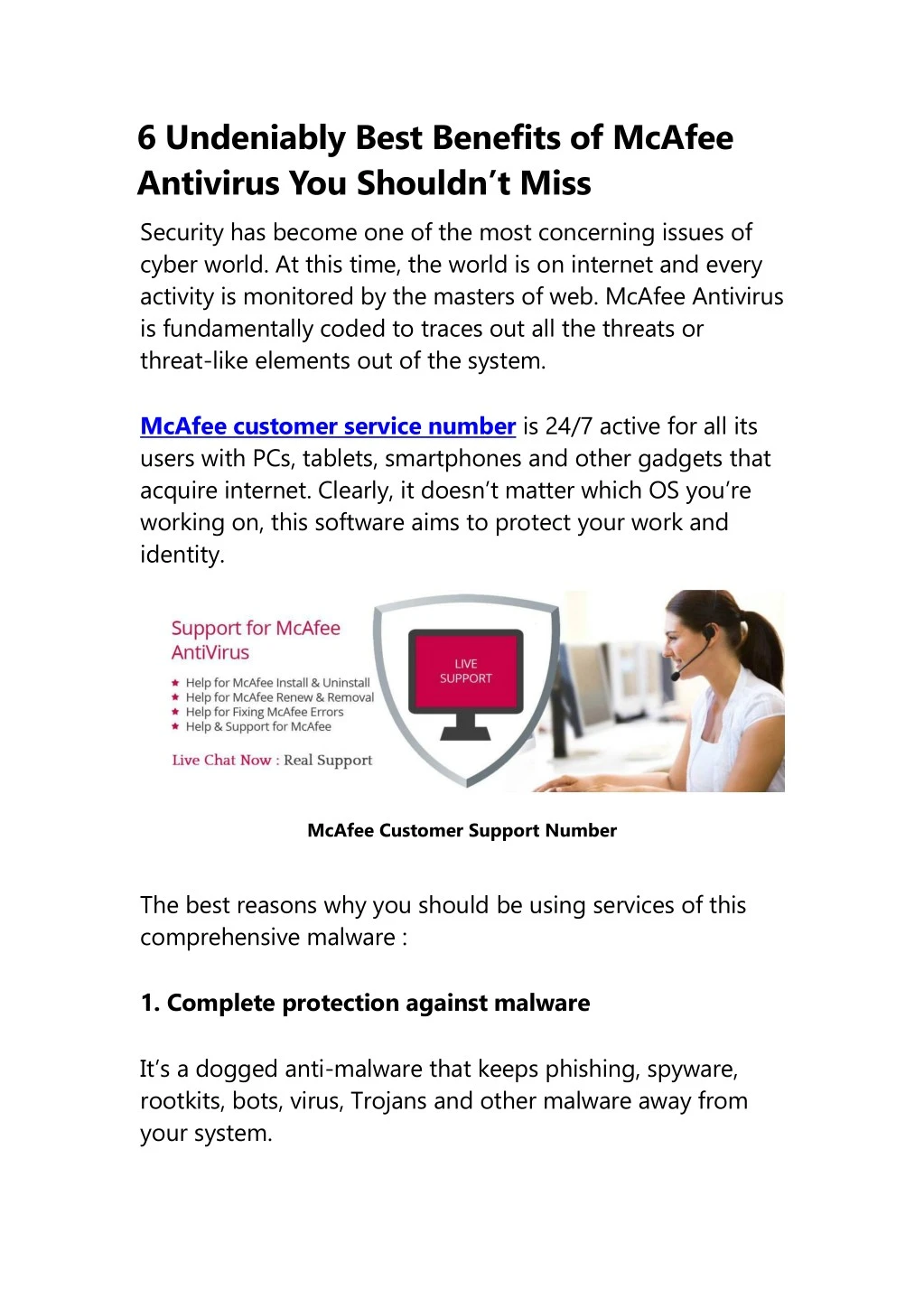 6 undeniably best benefits of mcafee antivirus