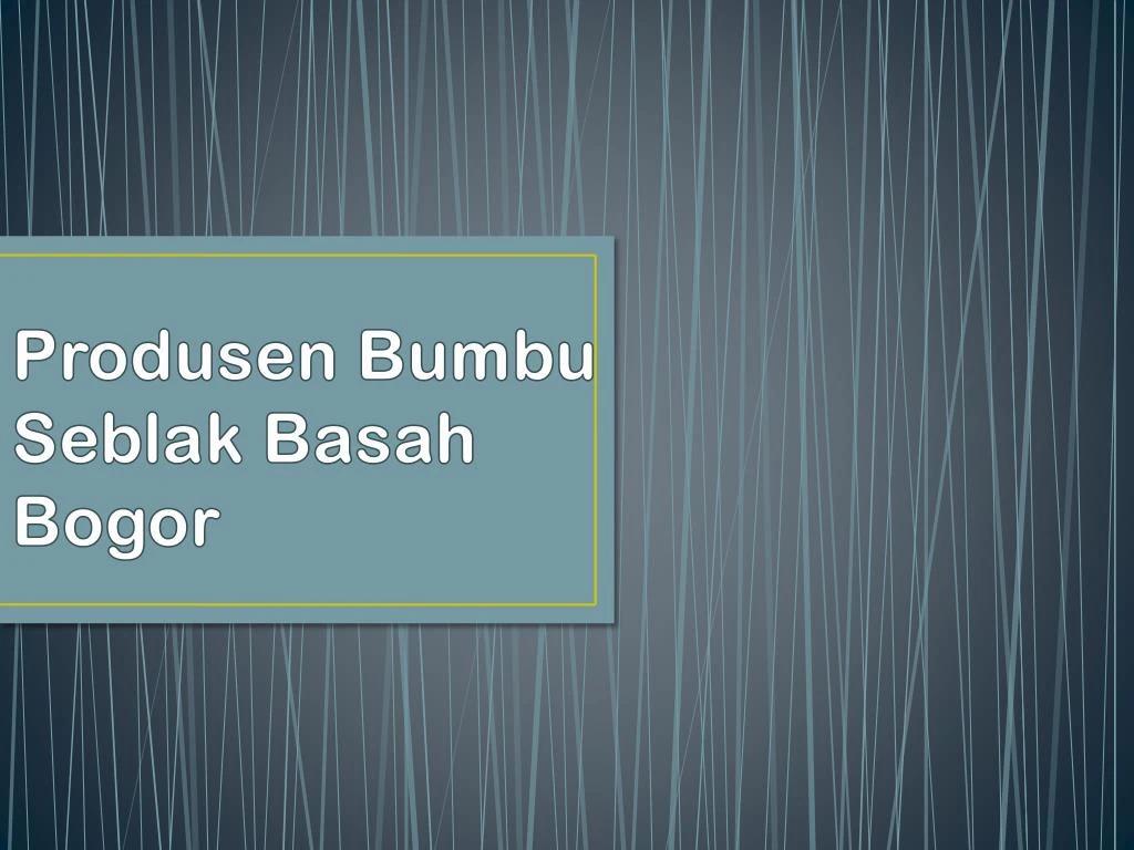 produsen bumbu seblak basah bogor